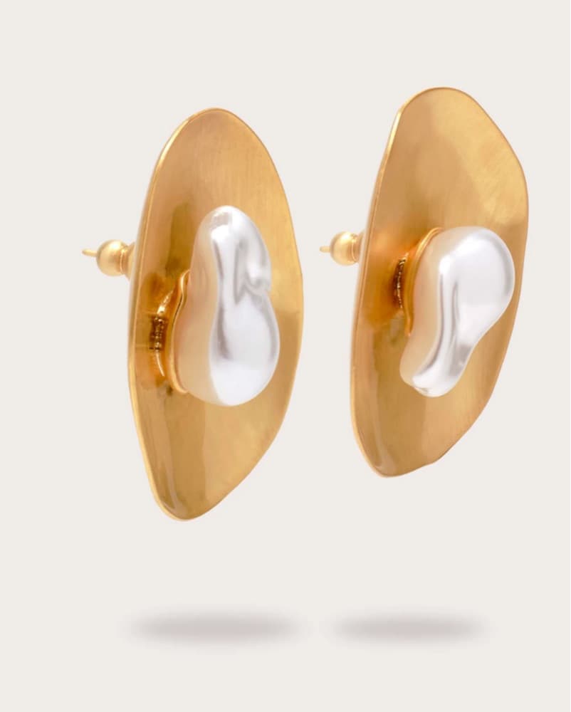 Cult Gaia Gold Disc Earrings - Image 3