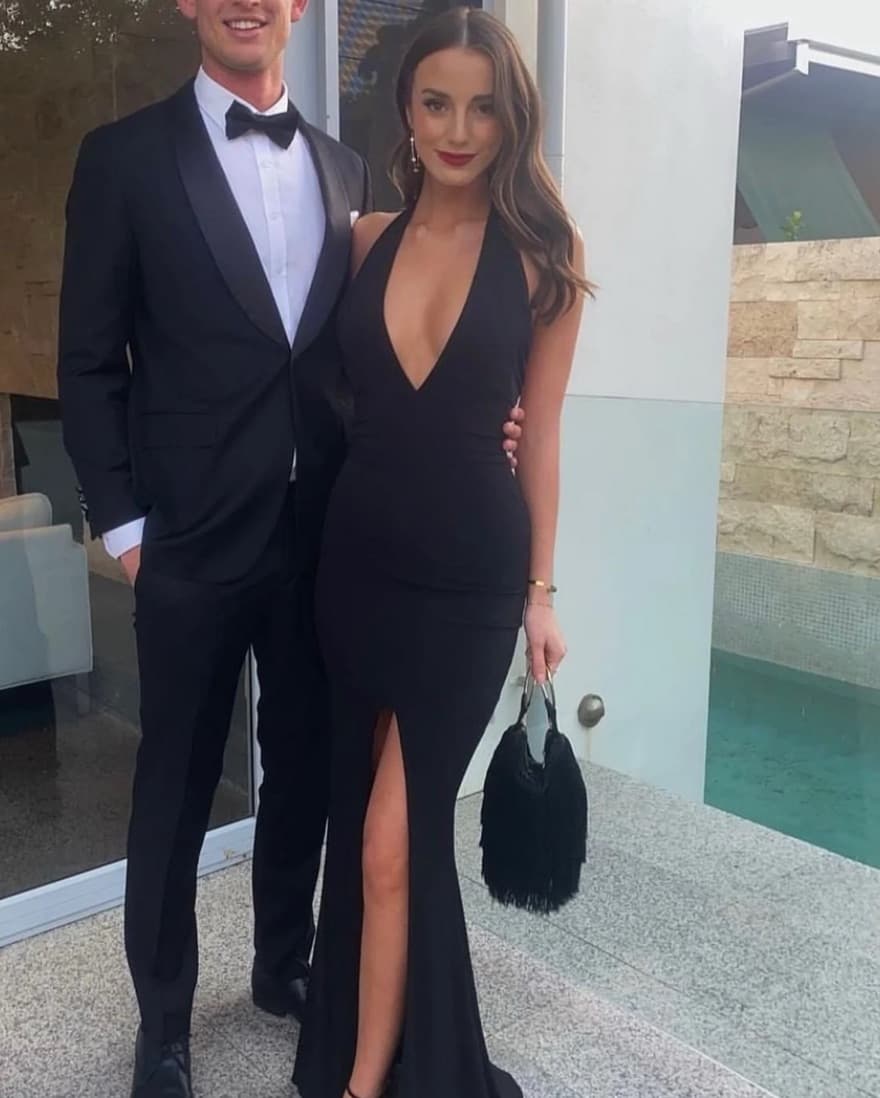 Nookie Black Halter Gown dress - Image 6