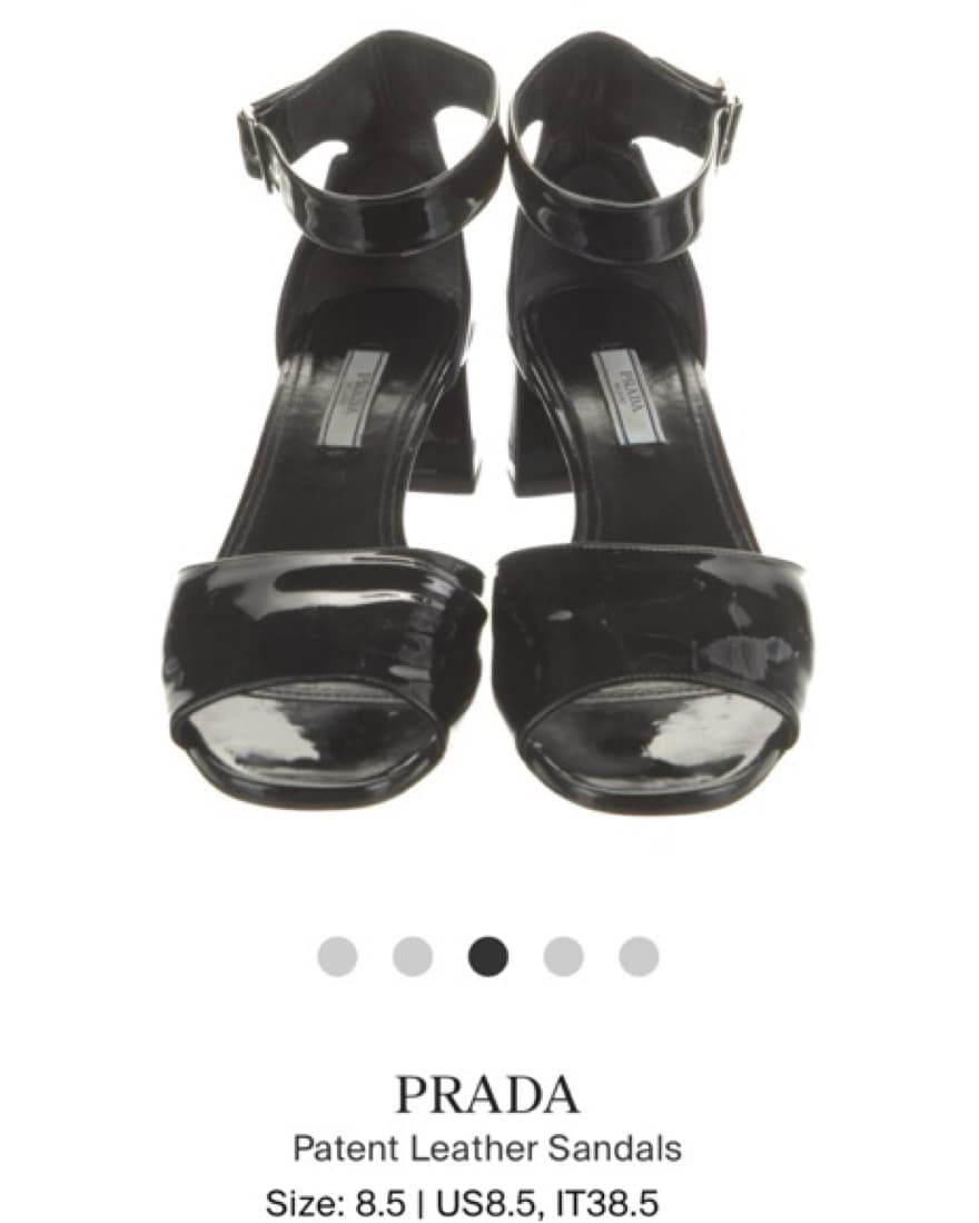 Prada Block Heel Sandals - Image 1
