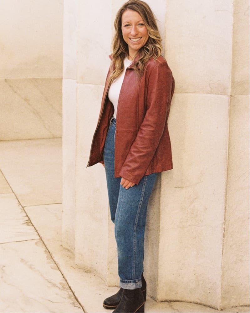 Burgundy Leather Jacket  - Image 1
