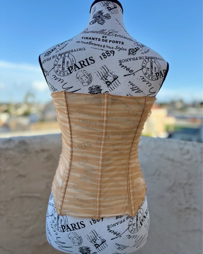 Kim Shui Tulle Silk Blend Bustier Top Sm - Image 3