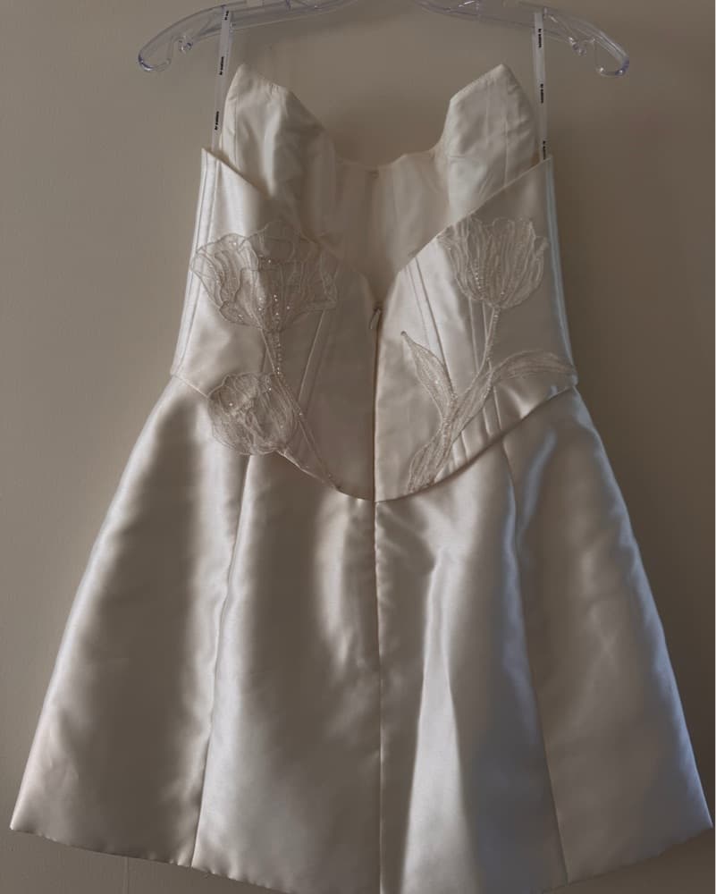 By Watters “Elaine” Bridal Mini Dress  - Image 6