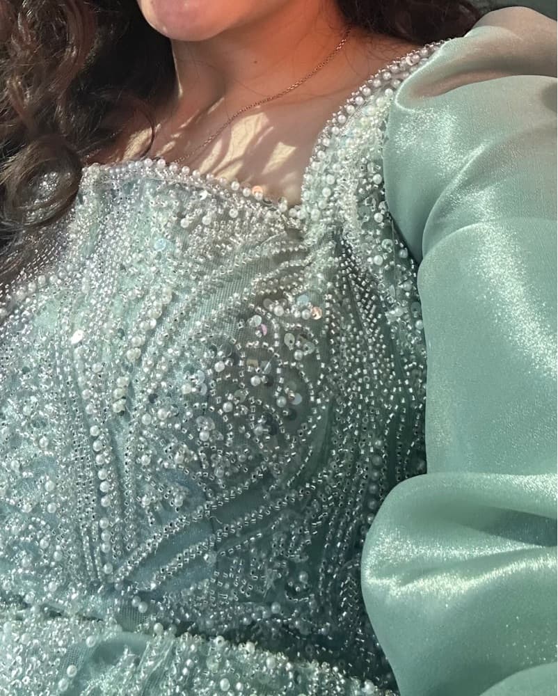 Enchanting Frost-Kissed Gown - Image 4