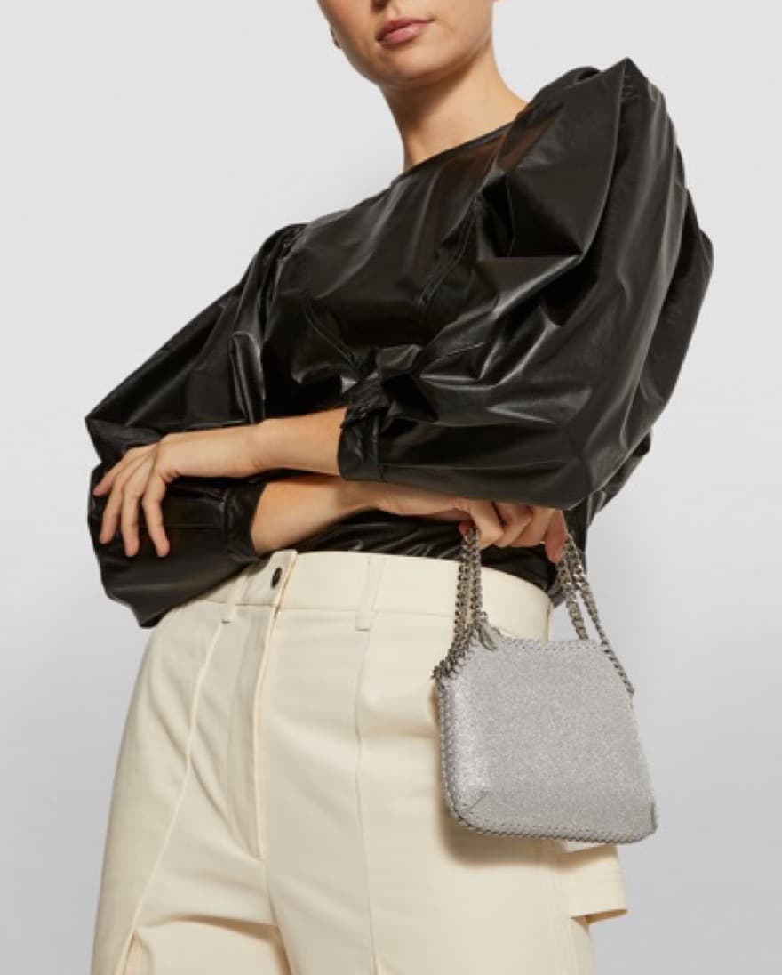 Stella McCartney Mini Fabella Silver Bag - Image 3