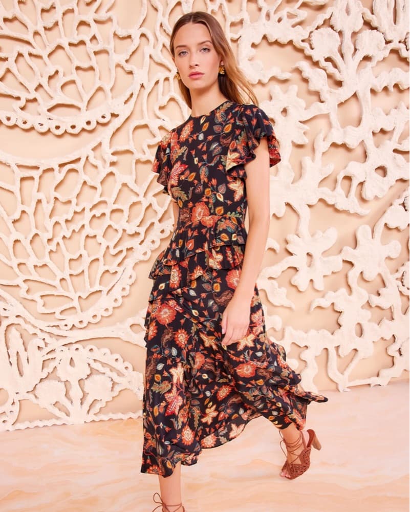 Ulla Johnson Silk Floral Dress  - Image 1