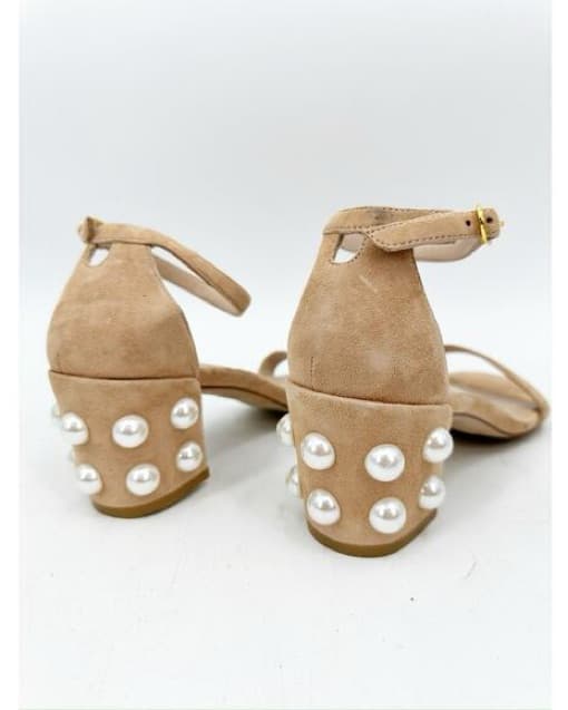 Stuart weitzman Nude Heels With Pearls  - Image 2