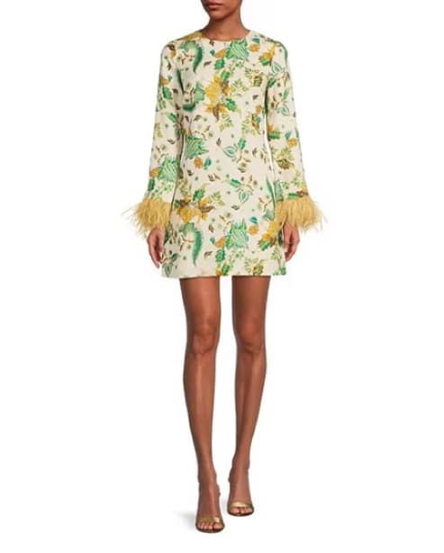Antonio Melani Birdie Print Feather Dres - Image 2