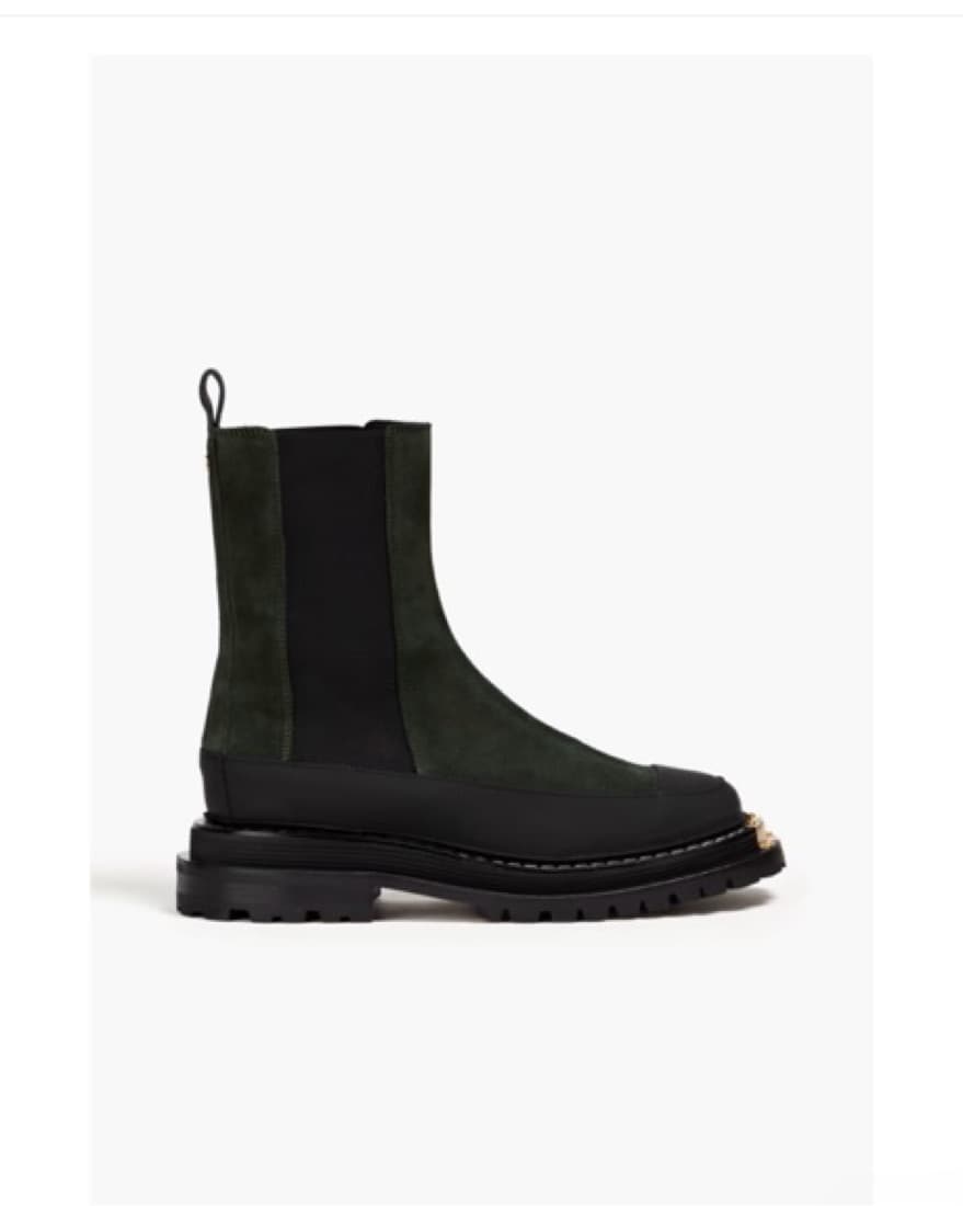 Sandro Suede Leather Chelsea Boots - Image 3