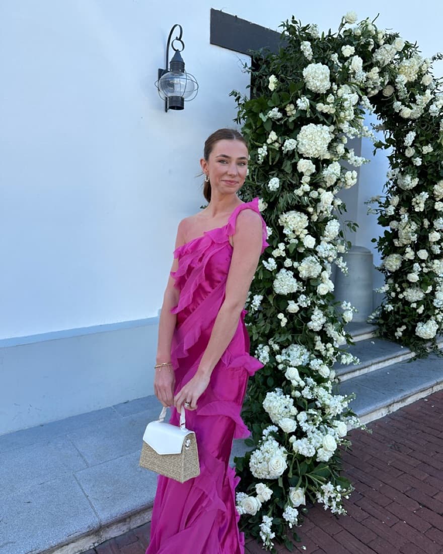 Pink ASOS Ruffle Dress - Image 2