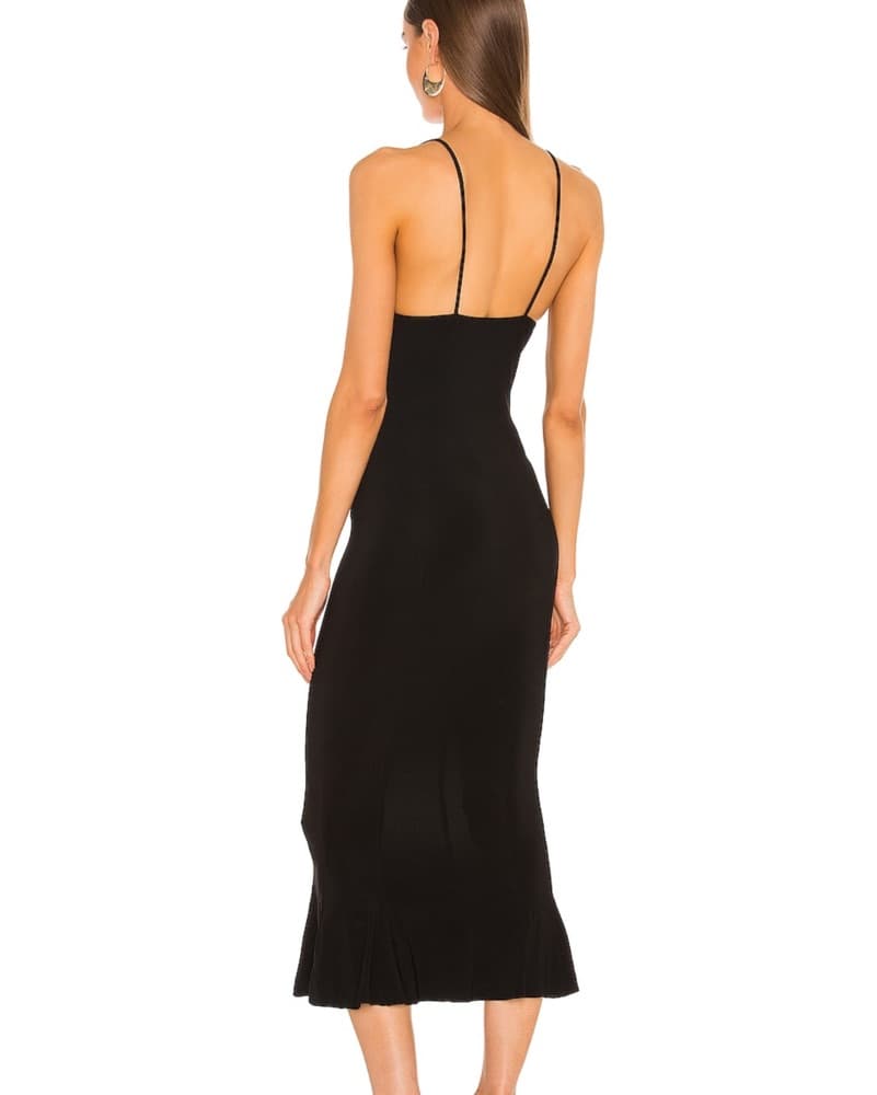 Norma Kamali X Revolve Black Slip Dress - Image 2