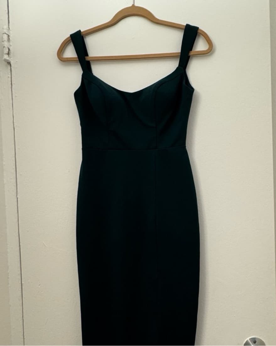 BHLDN Emerald Ana Crepe Dress - Image 1