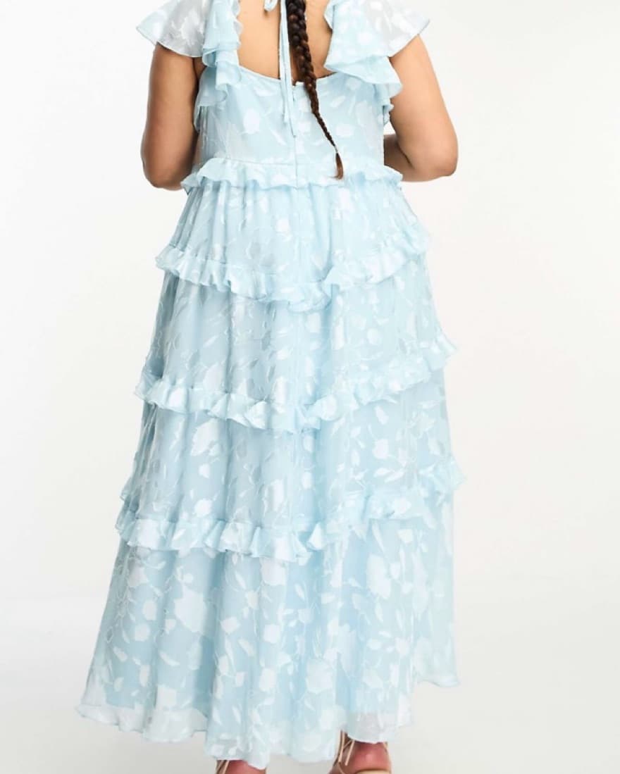 ASOS DESIGN Curve Floral Tiered Dress - Image 4