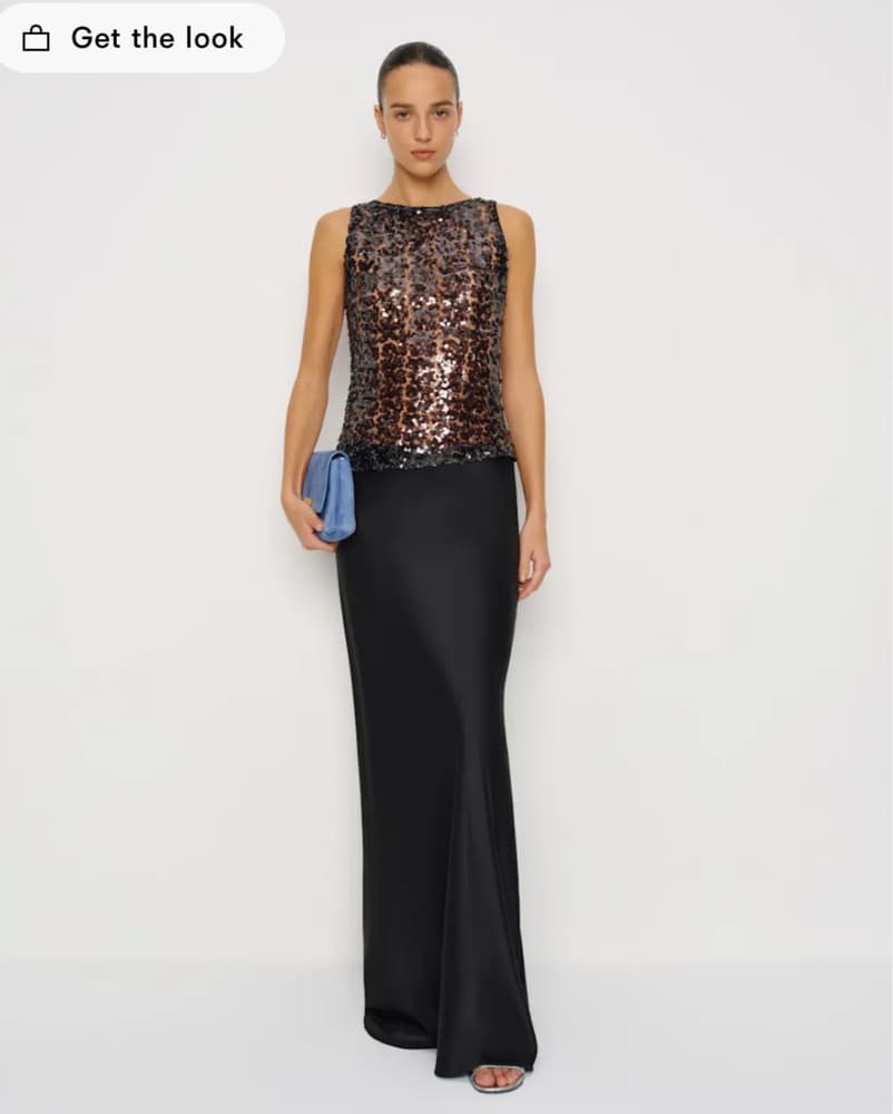 Reformation Sequin Mesh Top - Image 2