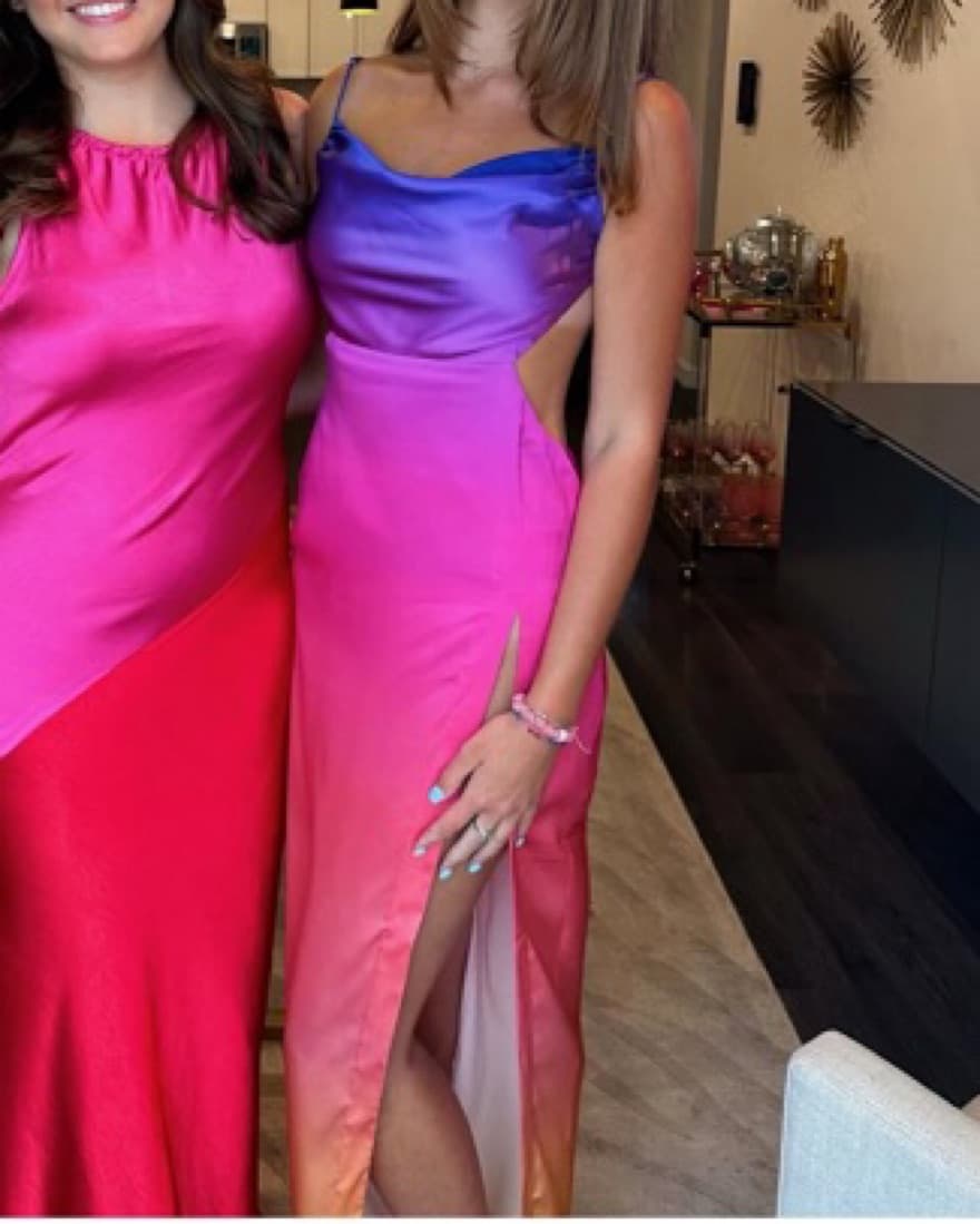 Retrofete Alyssa Ombre Silk Dress - Image 3