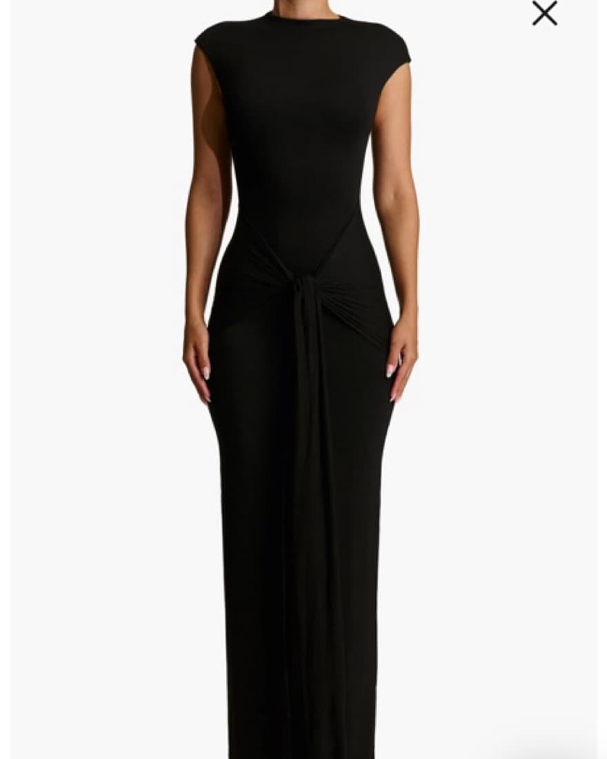 Smooth Tie Front Maxi - Image 1