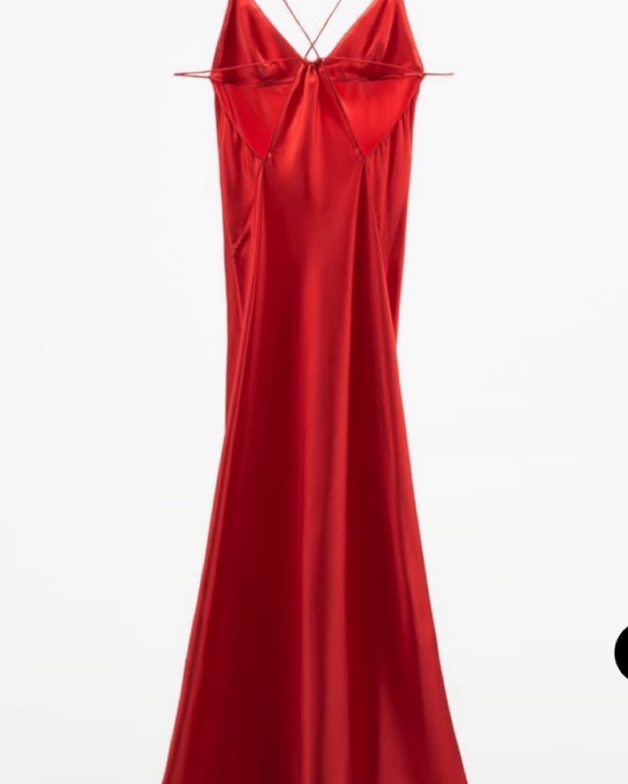 Zara 100% Mulberry Silk Dress (S) - Image 3