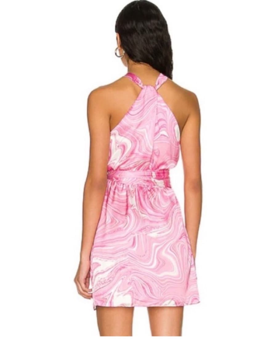 Amanda Uprichard Shauna Mini Dress Pink  - Image 2