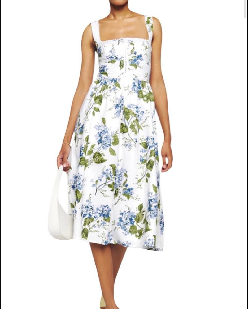 Reformatoion Tagliatelle Dress Hydrangea - Image 1