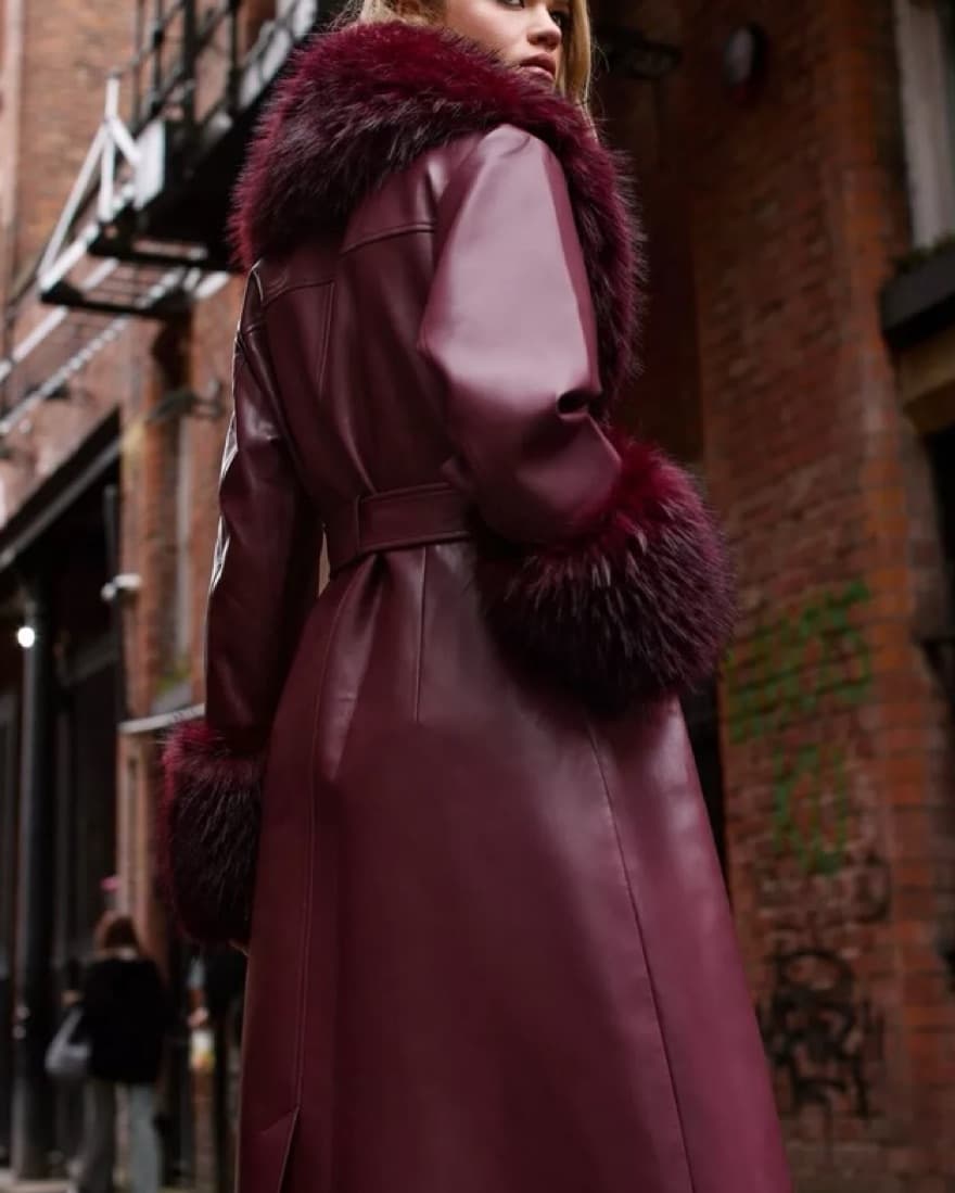 Nasty Gal - Plush Tipped Fur Maxi Coat - Image 4
