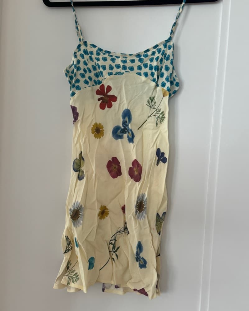 Whimsical Floral Spaghetti Strap Dress - Image 4