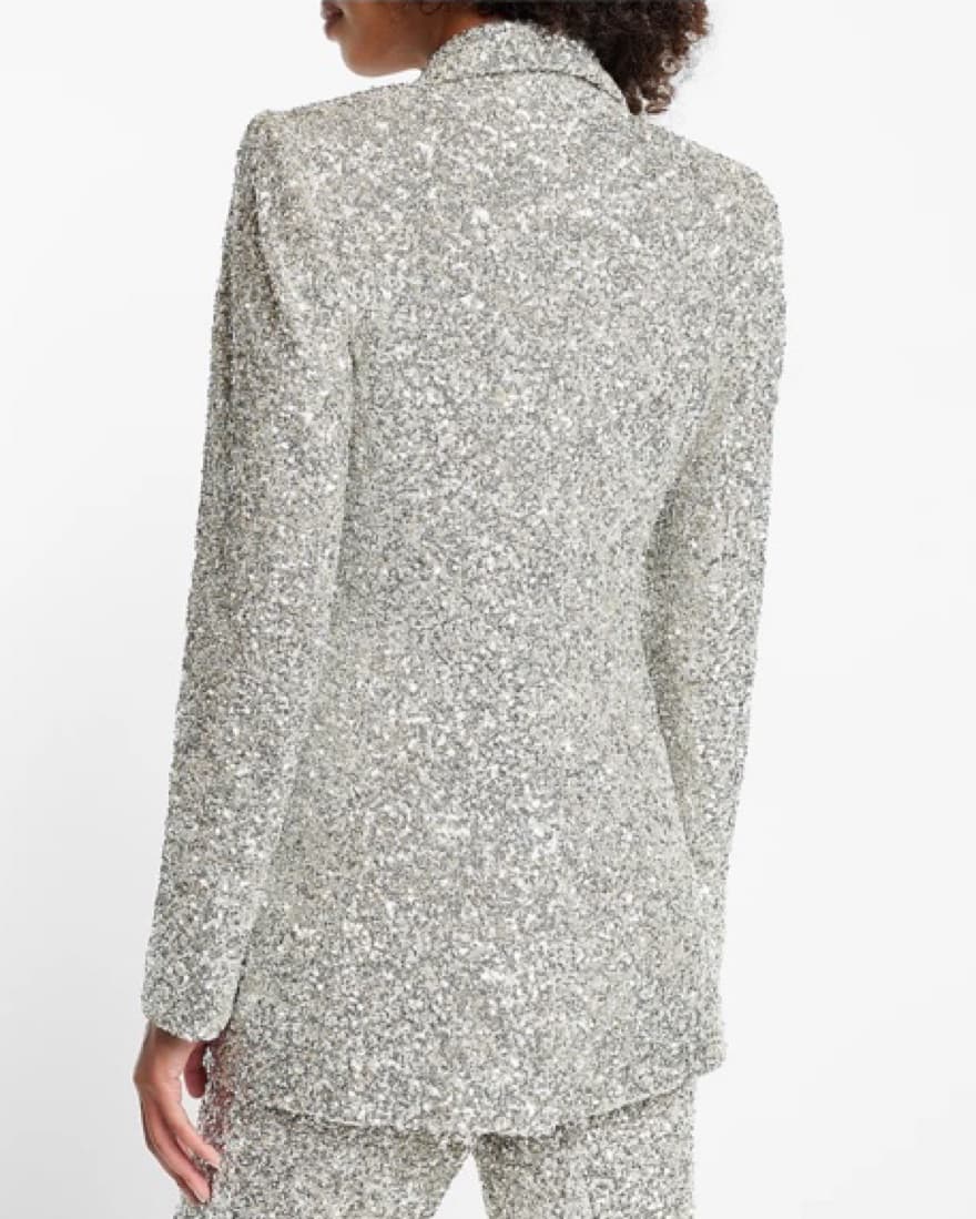 Silver Sequin Jacket - Image 4