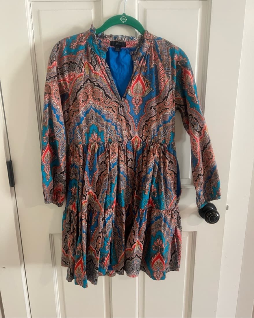 A-line poplin dress in Ratti® Mediterran - Image 2