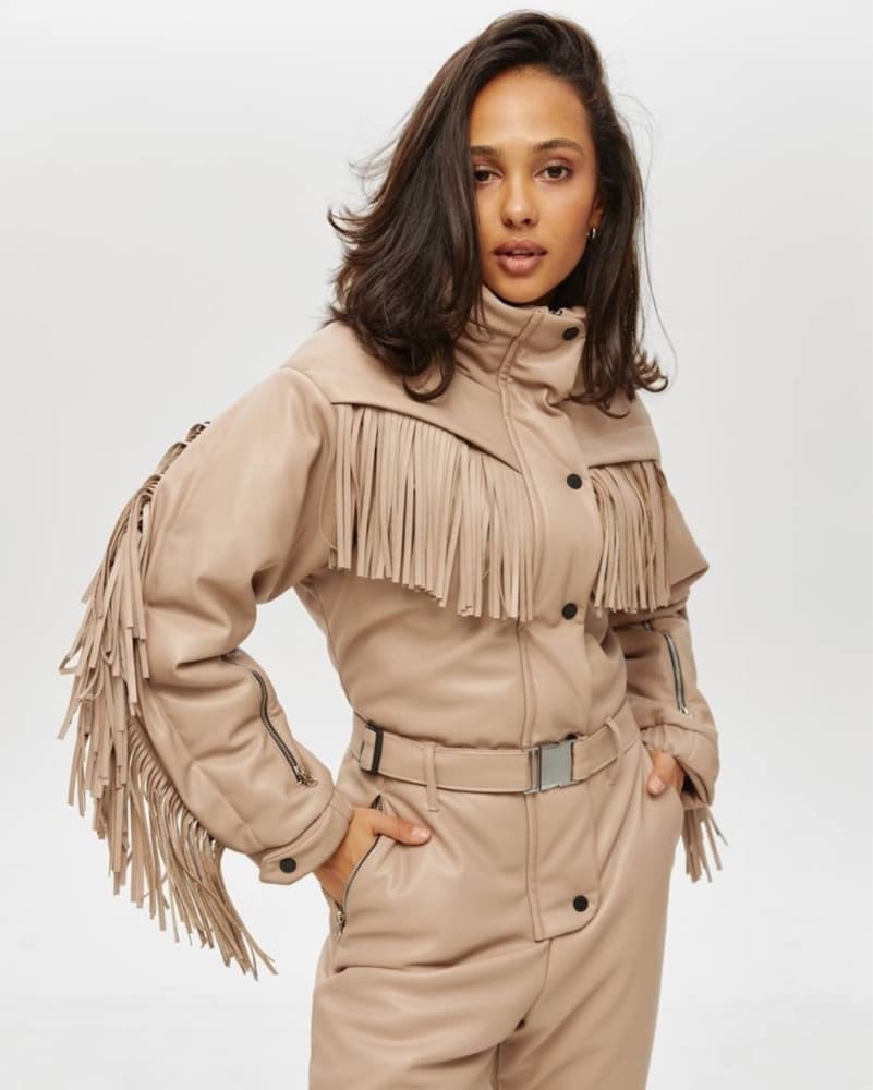 Womens Snowsuit With Fringe Size M (2-4) - Image 1