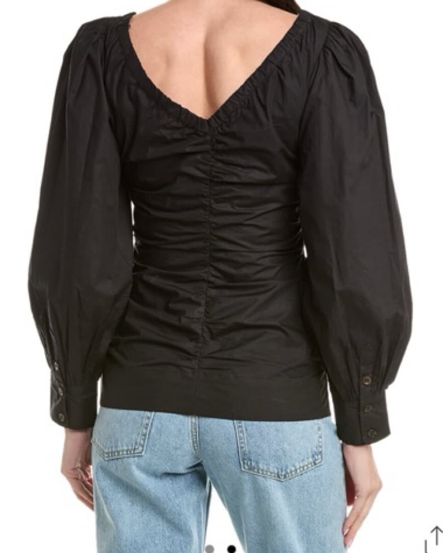 Poplin Gathered Blouse  - Image 2