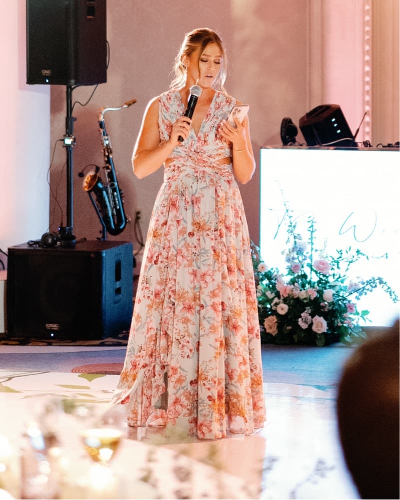Floral Cut Out Formal Dress - Image 3