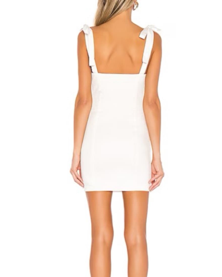 White Tie Strap Dress - Image 6