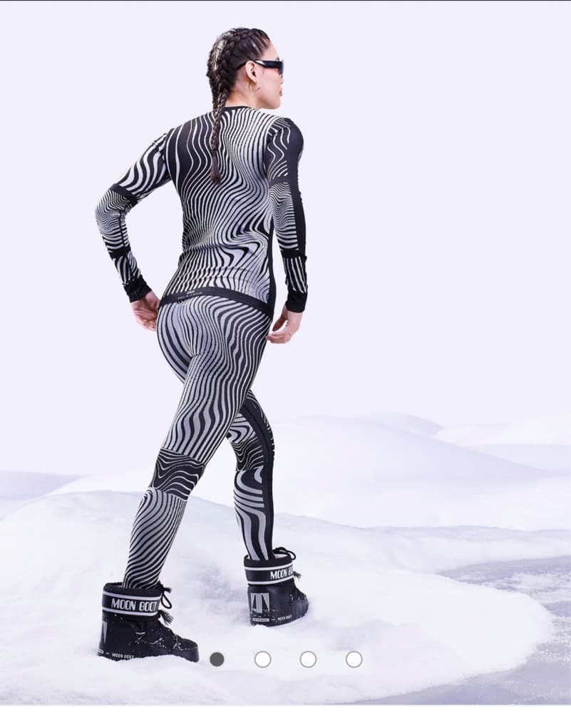 Ski Base Layer Thermal Leggings And Top  - Image 5
