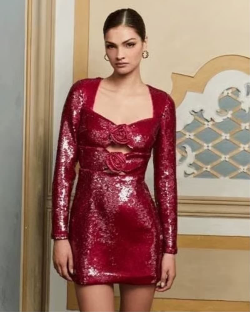 Rebecca Vallance Courtney Magenta Dress - Image 1