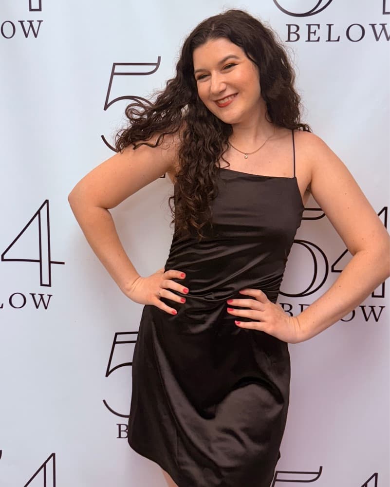 Black Silk Midi Dress - Image 2