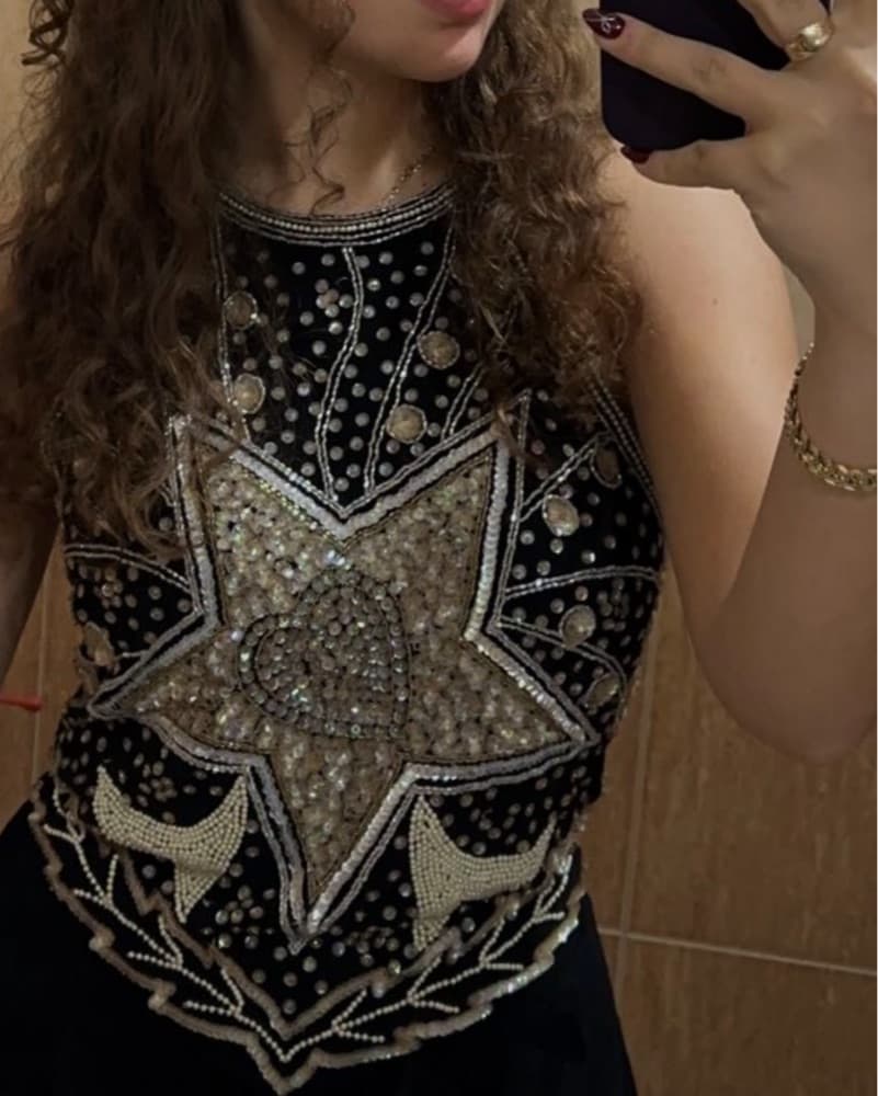 Loveschackfancy Beaded Top - Image 3