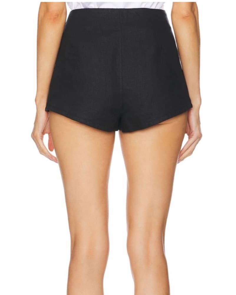 Helsa Washed Linen Micro Short - Image 2