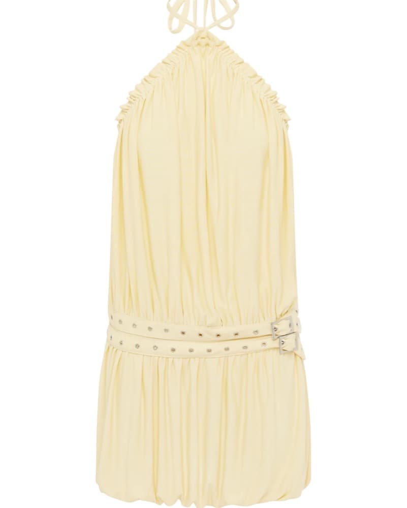 With Jean Magnol Dress In Yellow  - Image 5