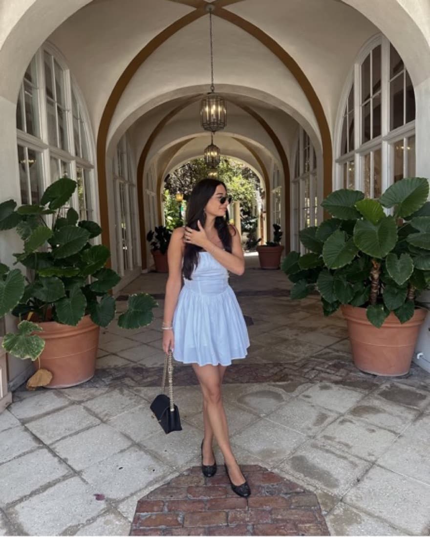 Elegant White Mini Dress - Image 1