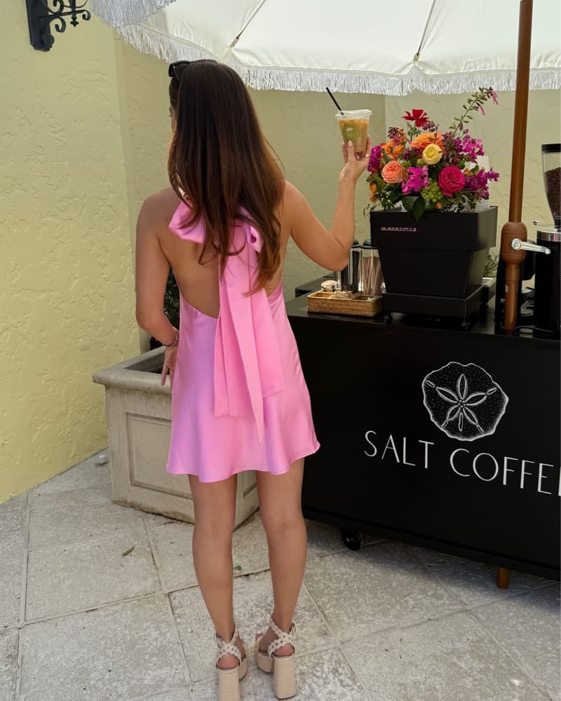 Show Me Your Mumu Pink Halter Dress - Image 2