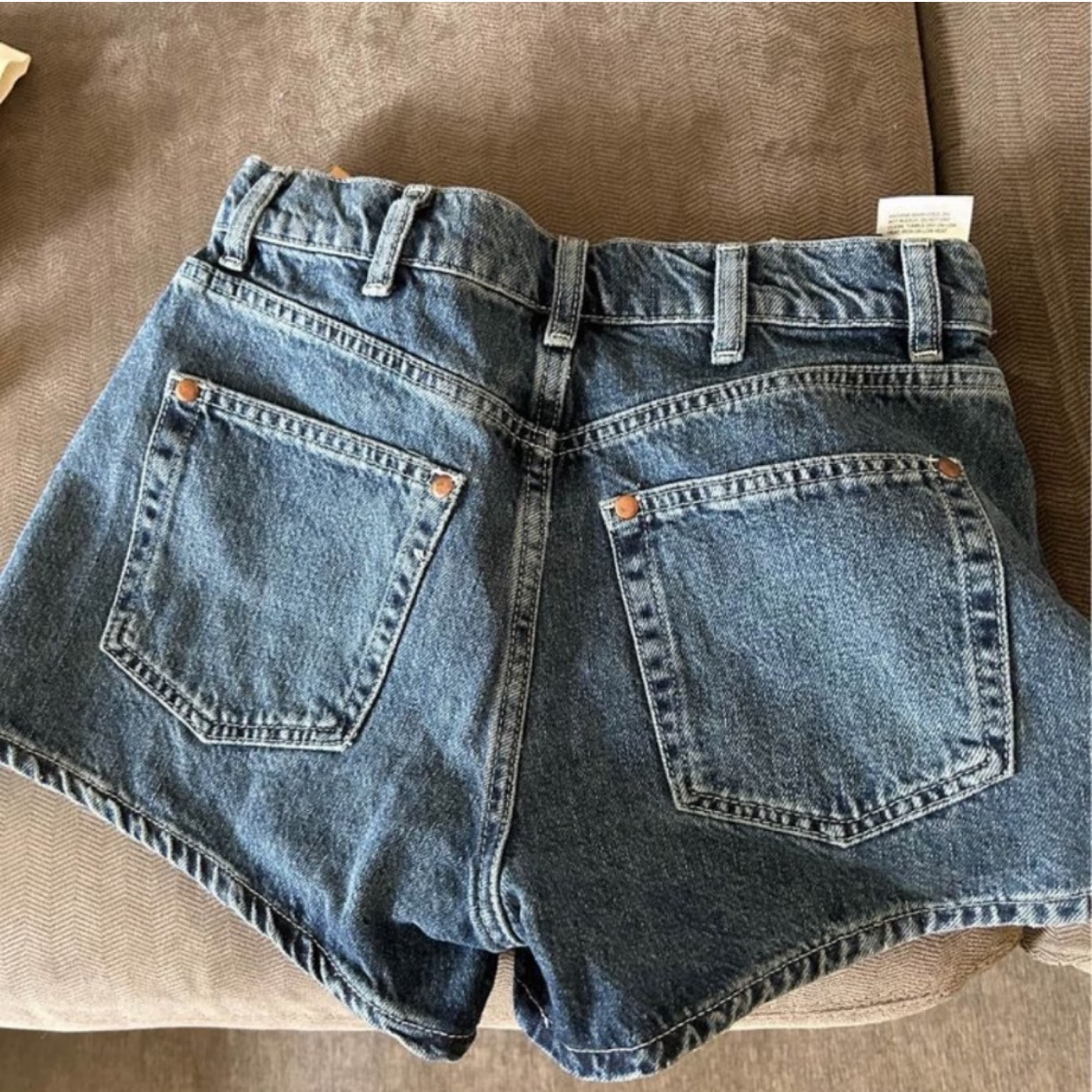 Reformation Cowboy High Rise Jean Shorts - Image 2
