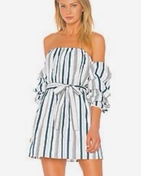 REVOLVE L'Academie Puff Sleeve Dress - Image 1