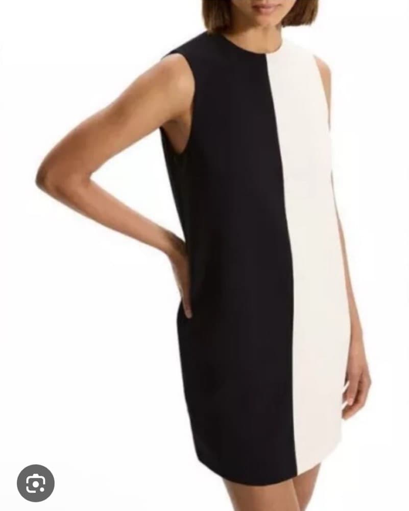 Theory Split Shift Admiral Crepe Dress - Image 1