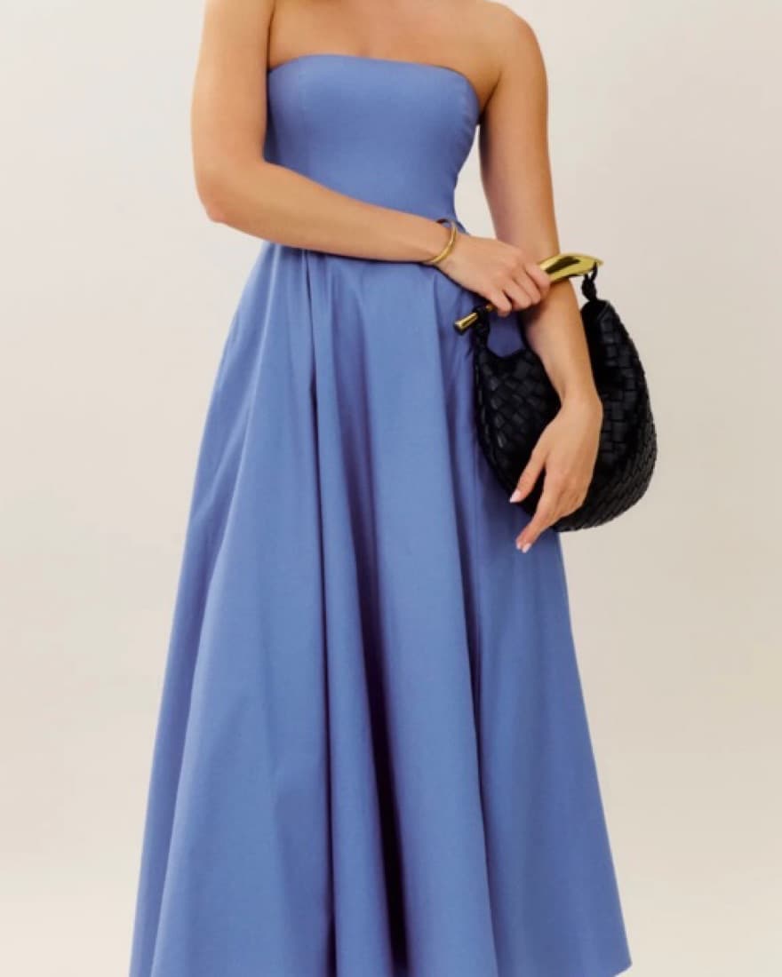 Elegant Blue Maxi Dress - Image 1
