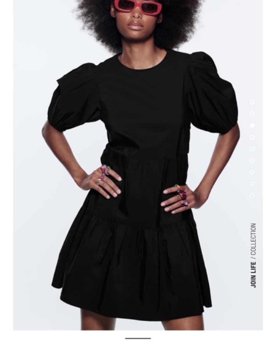 Zara Black Open Back Mini Dress - Image 4