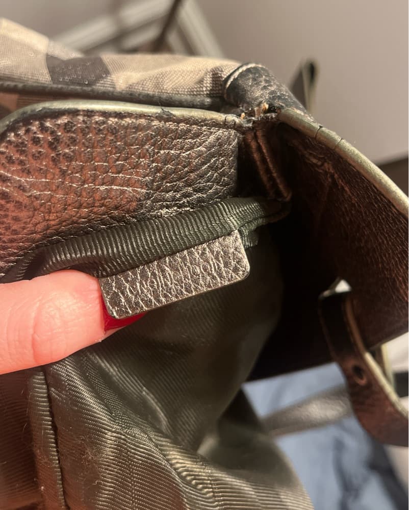 Burberry London Nova Check Bag - Silver - Image 5