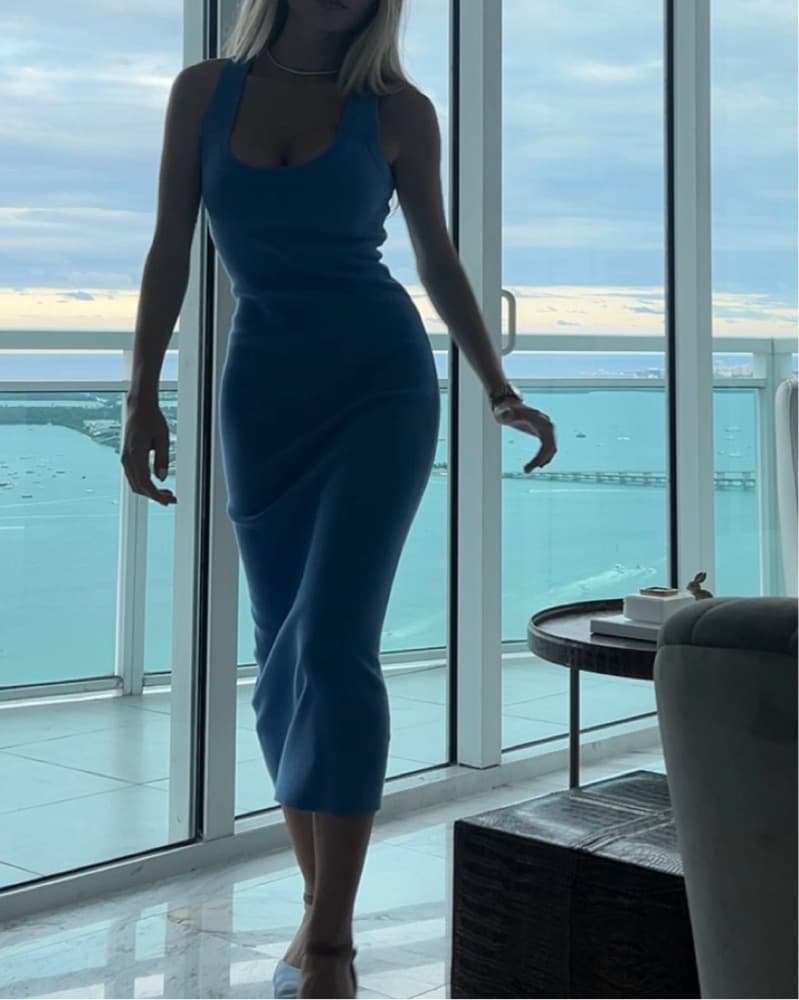 A.L.C. Blue Long Dress - Image 2
