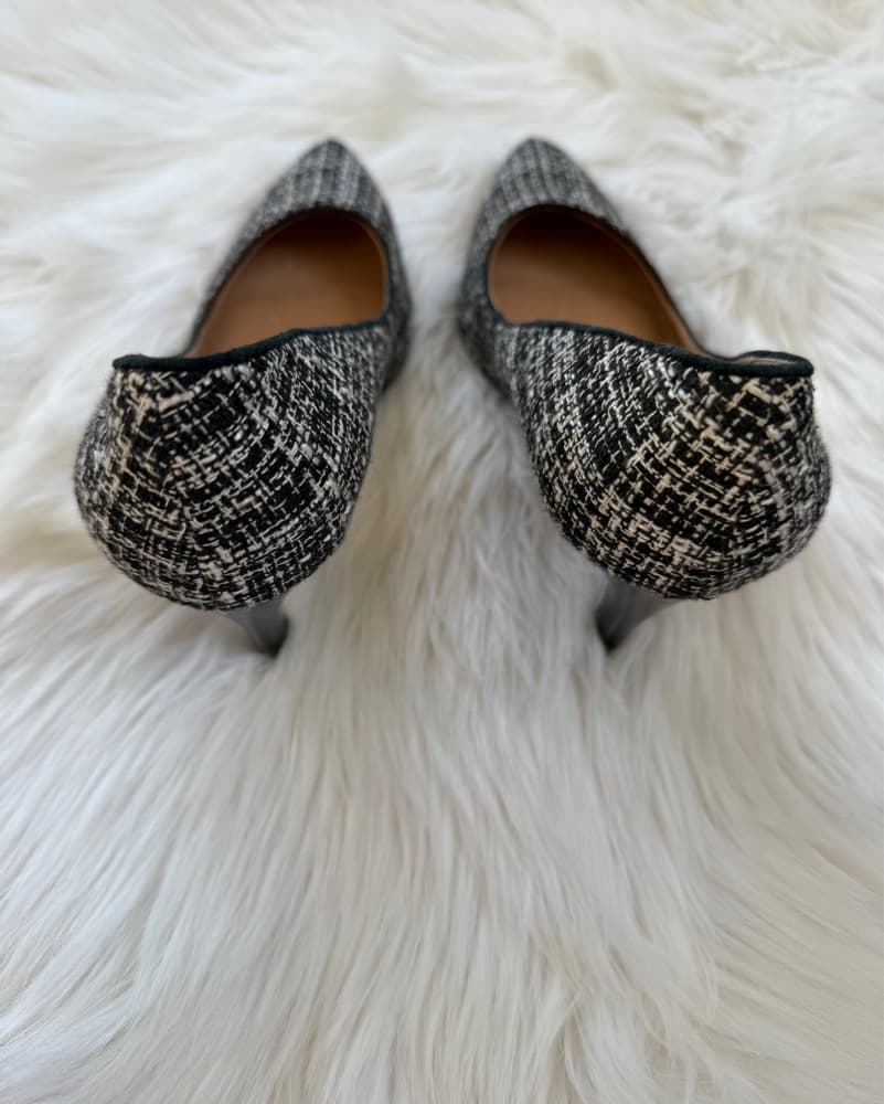 Isaac Mizrahi black and white tweed pump - Image 5