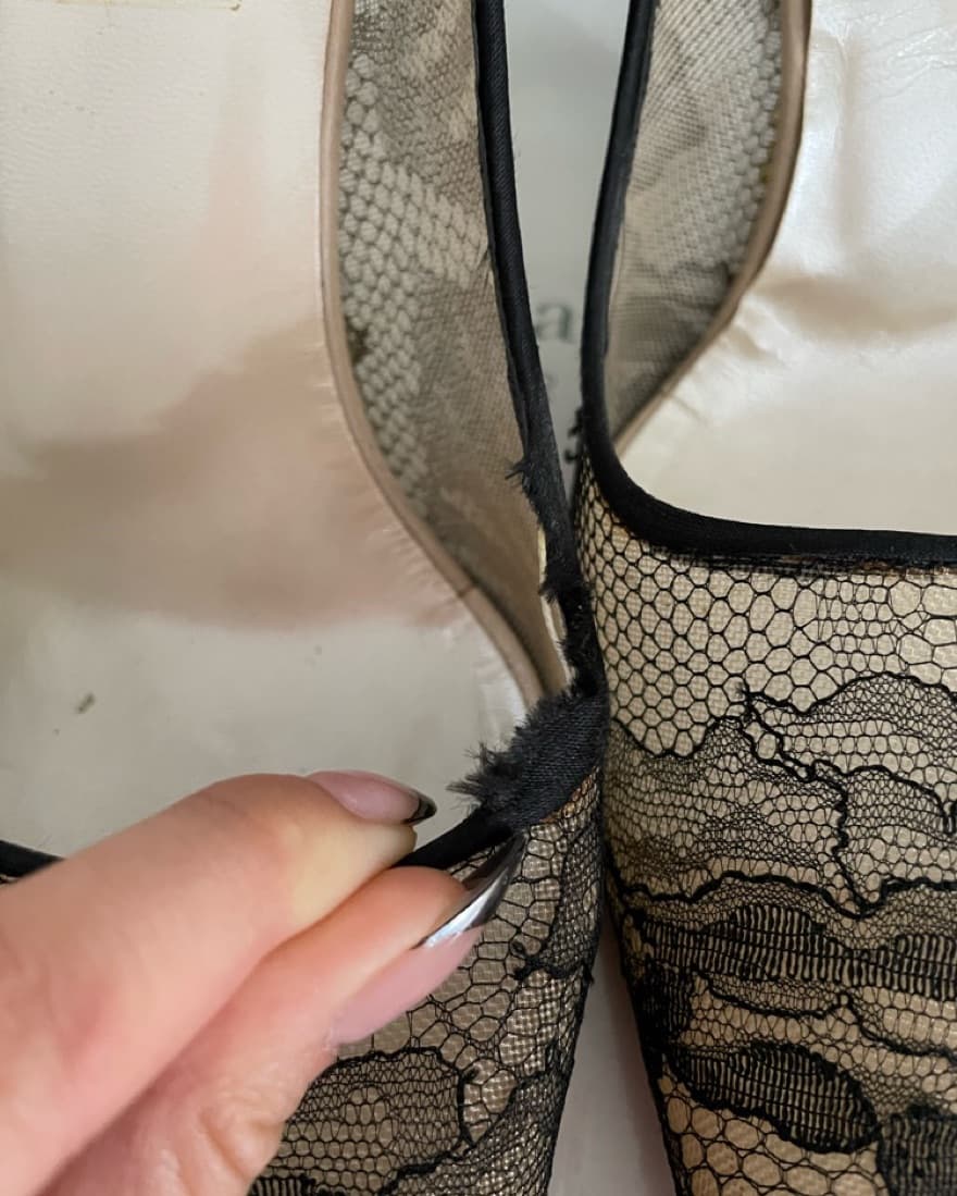 Christian Dior Lace Heels  - Image 4