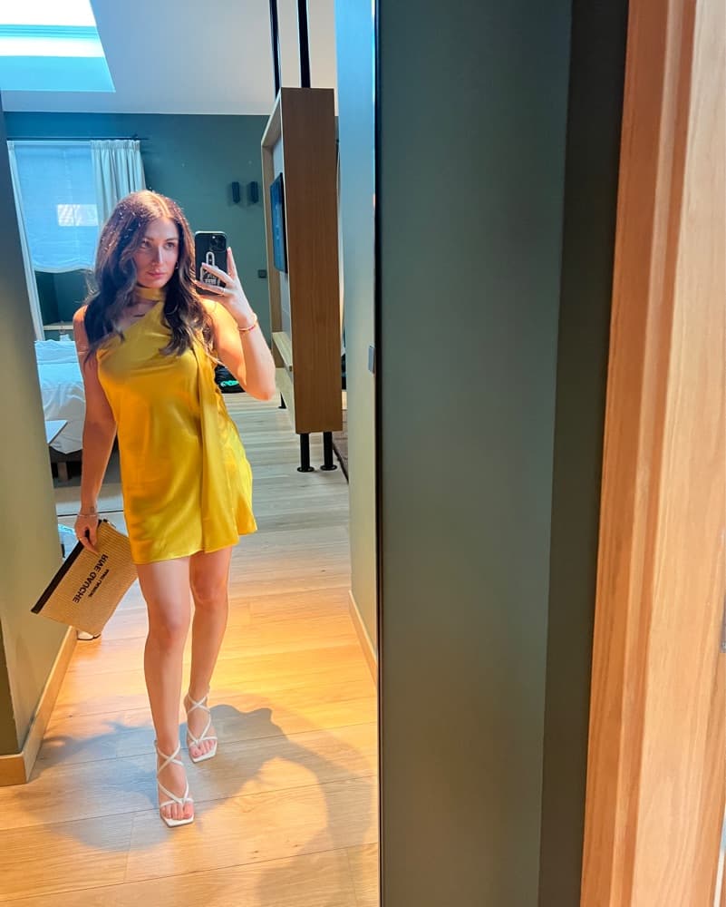Reformation Keagan Yellow Mini Dress  - Image 3