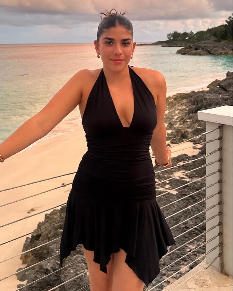 Black SuperDown Halter mini dress - Image 1