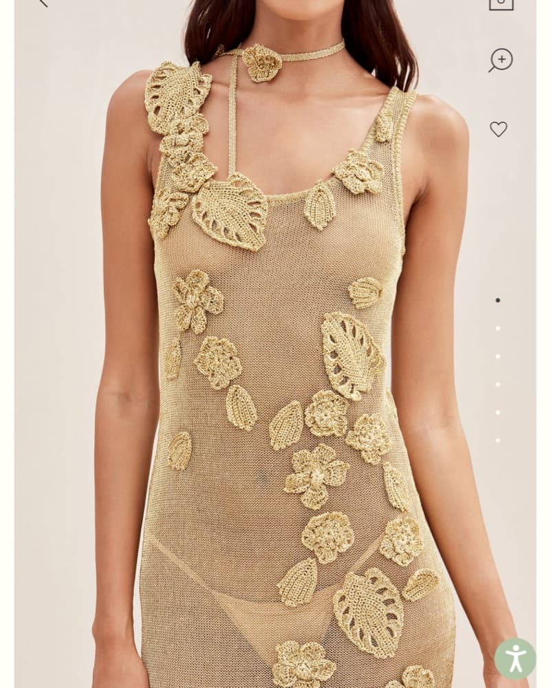 Pemma Knit dress- GOLD - Image 1